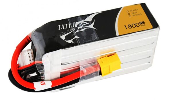 Batería Tattu 1800mAh 22,2V 75C 6S1P