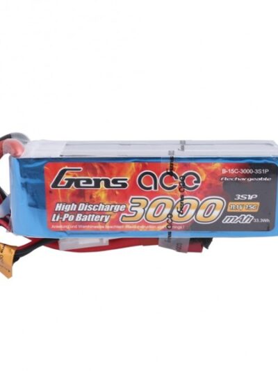 Batería recargable Gens Ace 3000mAh 11.1V 15C 3S1P