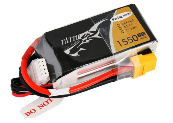 Baterías Tattu 1550mAh 11.1V 75C 3S1P hechas para la victoria