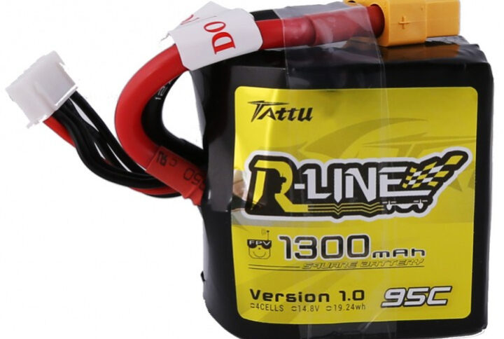 Batería Tattu R-Line 1300mAh 14.8V 95C 4S1P R-Line Square