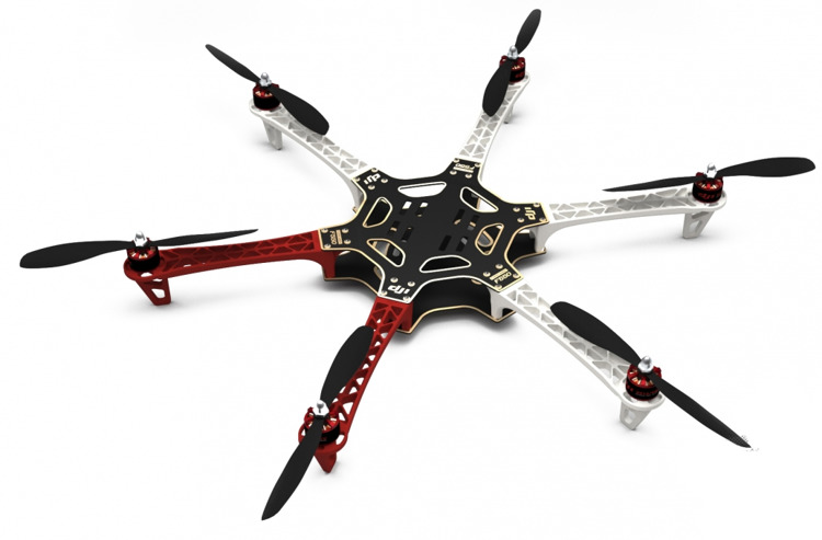 Kit Dron Hexacoptero Dji F550 + E305 + Naza-M Lite GPS