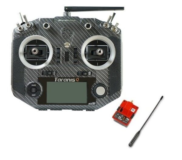 FrSky Taranis Q X7S Carbono + R9M módulo de largo alcance access