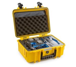 Maleta B & W tipo 4000 para DJI Mavic 2 (Pro / Zoom) con Smart Controller Amarillo