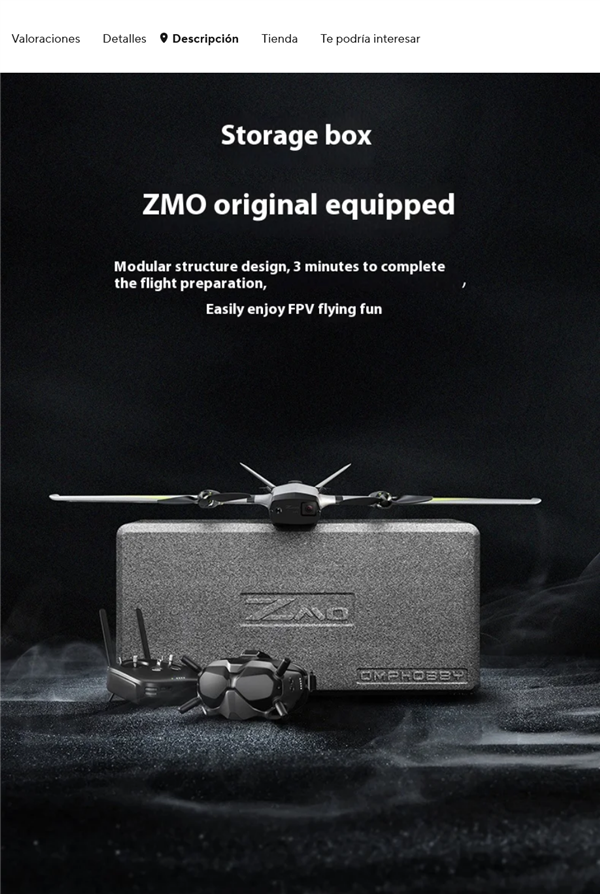 Screenshot 2025-07-02 at 20-05-31 OMPHOBBY NUEVO ZMO V2 Retorno automático Colgante Avión de ala fija FPV Avión teledirigido – AliExpress 26