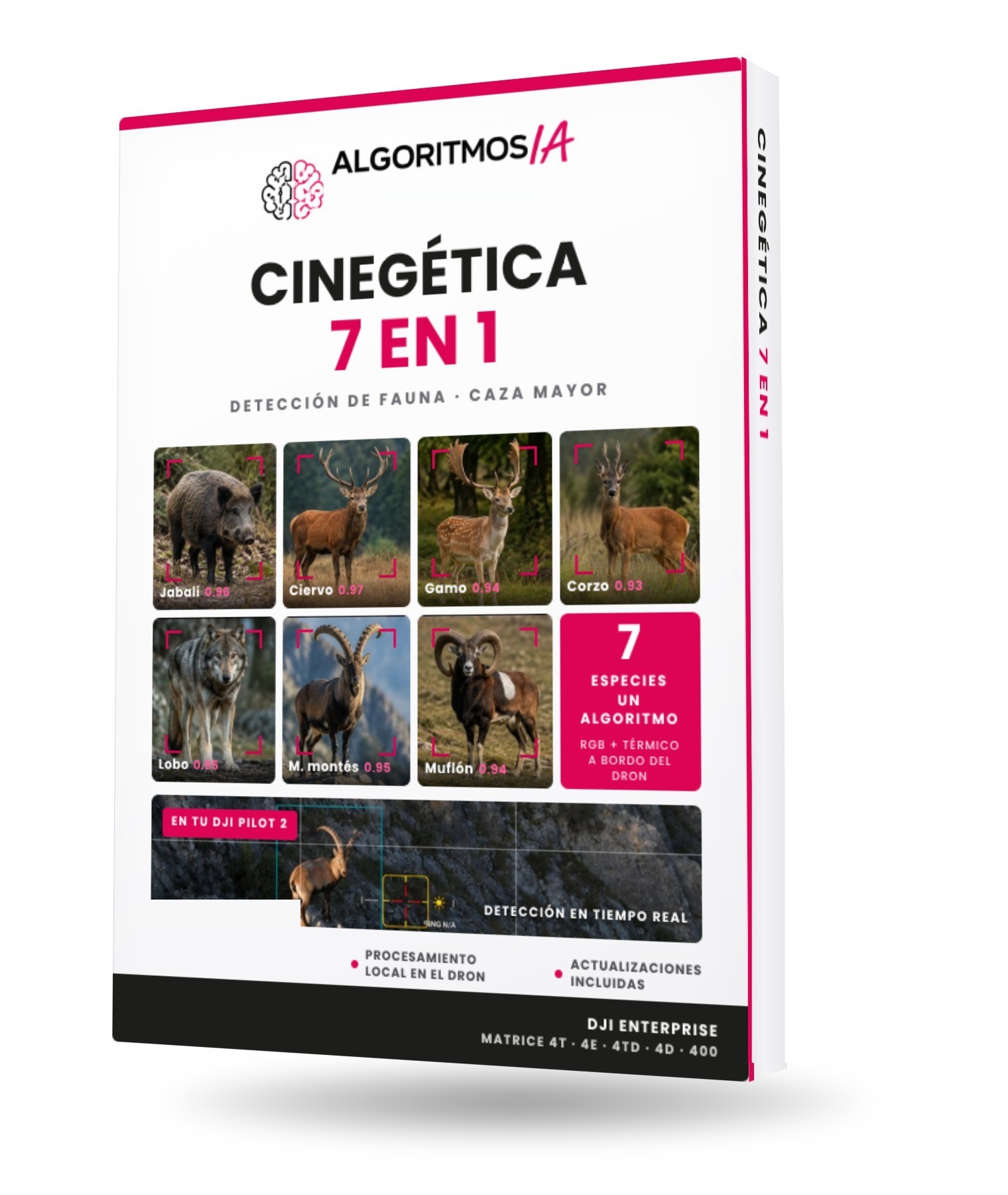 Algoritmo IA Cinegética 7 en 1 para dron DJI