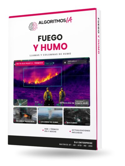 Algoritmo IA detección de fuego y humo para dron DJI