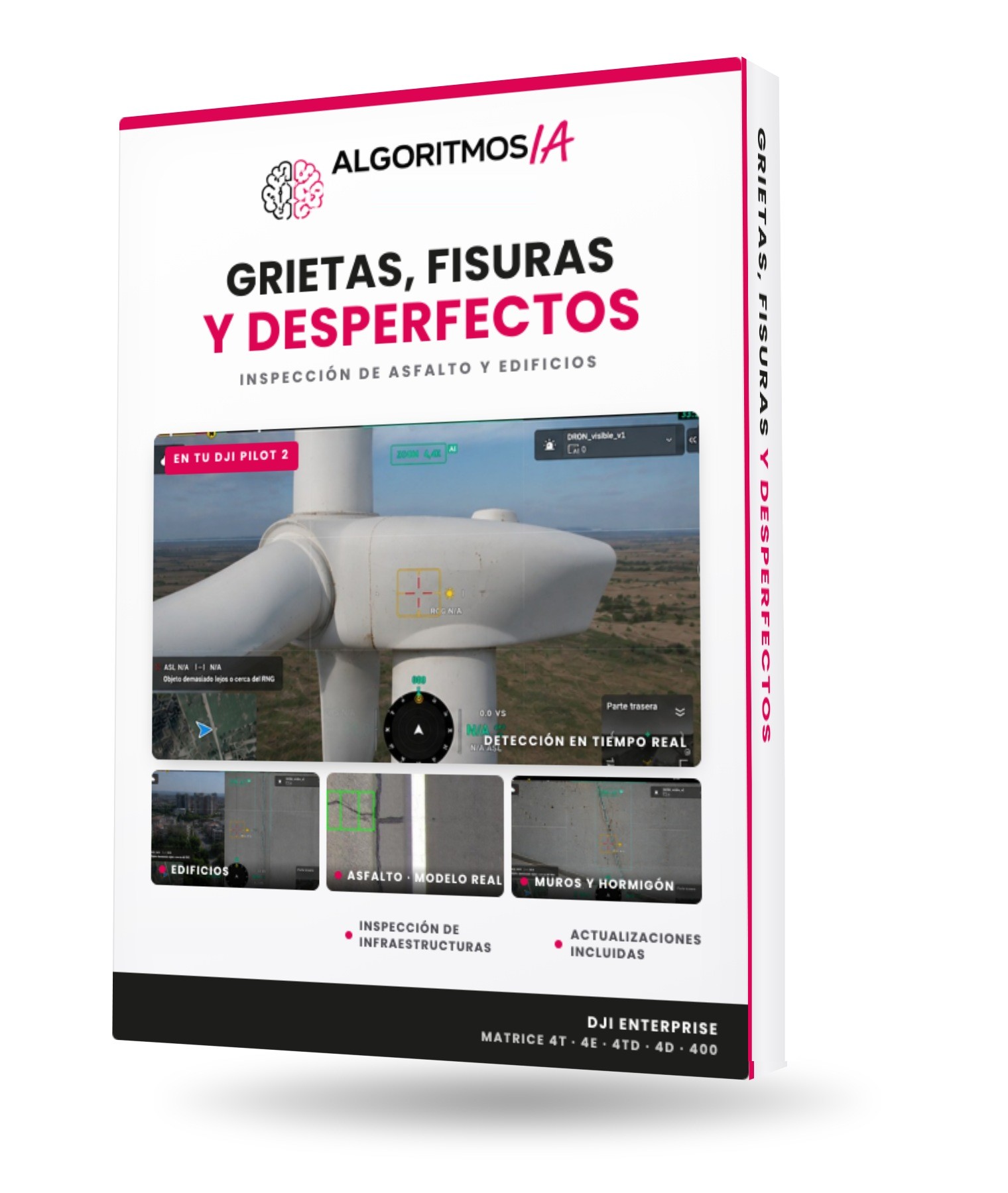 Algoritmo IA detección de grietas y fisuras para dron DJI